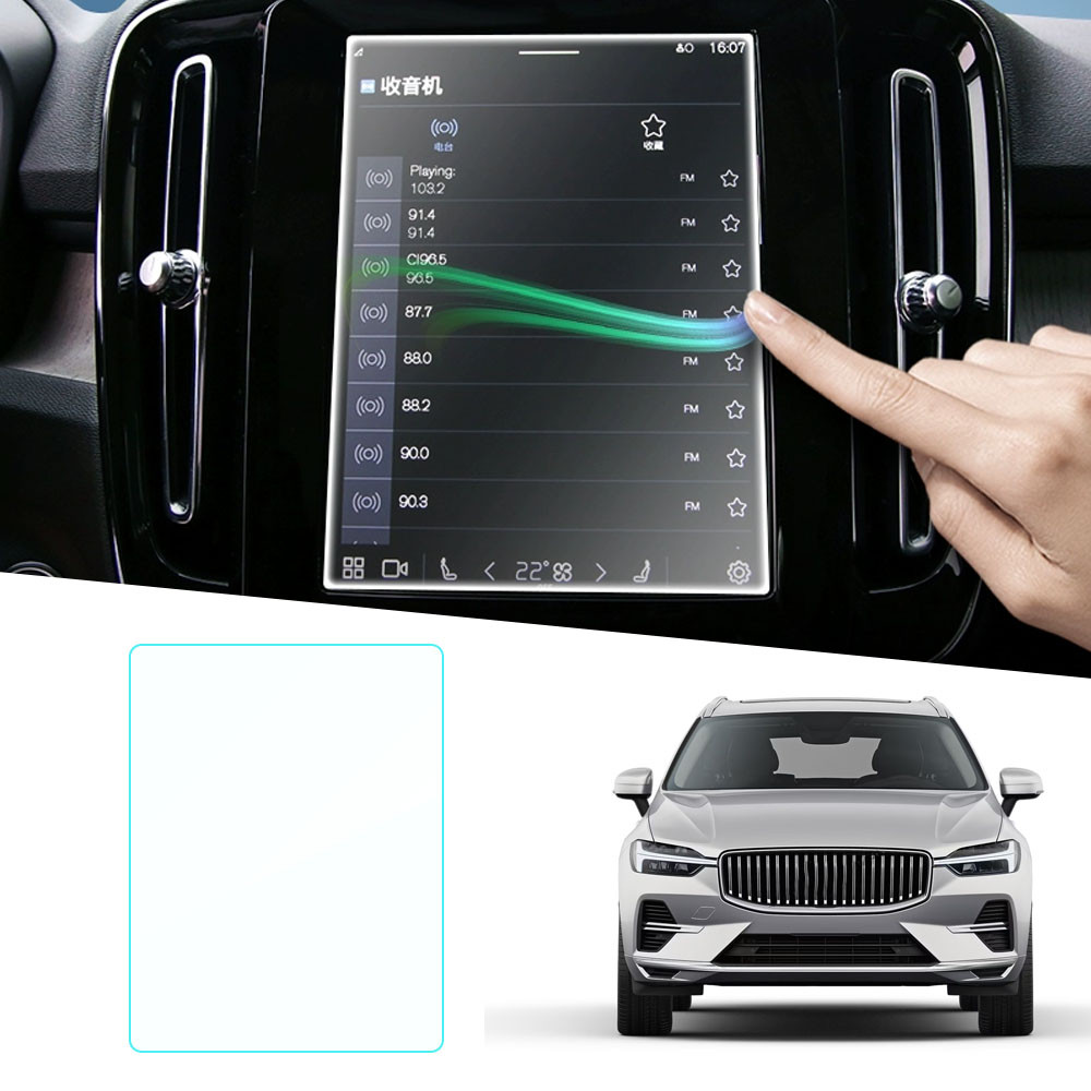 สําหรับ Volvo S90 V90 XC60 XC40 XC90 S60 V60 ฟิล์มนําทางหน้าจอ GPS กระจกนิรภัยฟิล์ม Protector อุปกรณ์ตกแต่งภายในรถยนต์