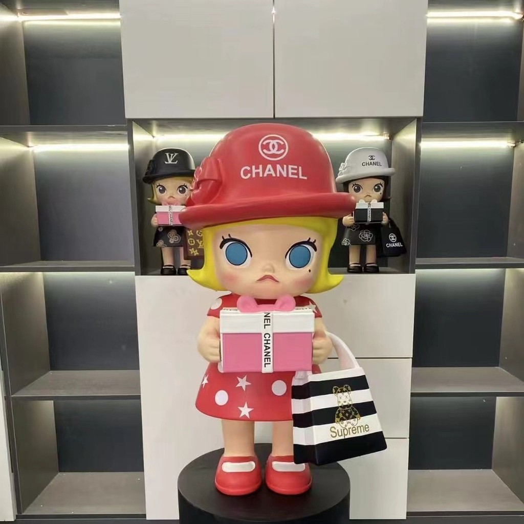 35 ซม. สินค้าใหม่มูลค่าสูง Pop Mart ห้องนั่งเล่นตู้ไวน์ตกแต่งห้องนอนสาวของขวัญวันเกิดวันหยุด