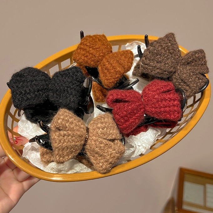 1 ชิ้นฤดูหนาวนุ่มแฟชั่น Hairpin ผมคว้าคลิป Headwear อุปกรณ์เสริม