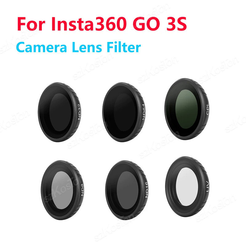 CPL ND8 ND16 ND32 Lens Filter Set for Insta360 GO 3S ND CPL Lens Action Camera Filter Kits Accessori