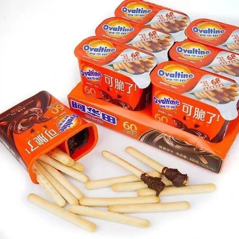 Ovaltine Biscuits บิสกิตแท่งจิ้มช็อคโกแลตโอวัลติน กระปุกละ 50 กรัม
