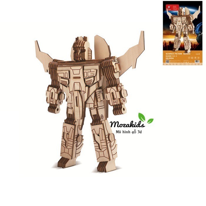 3D Puzzle Toy Robot III Laser Model