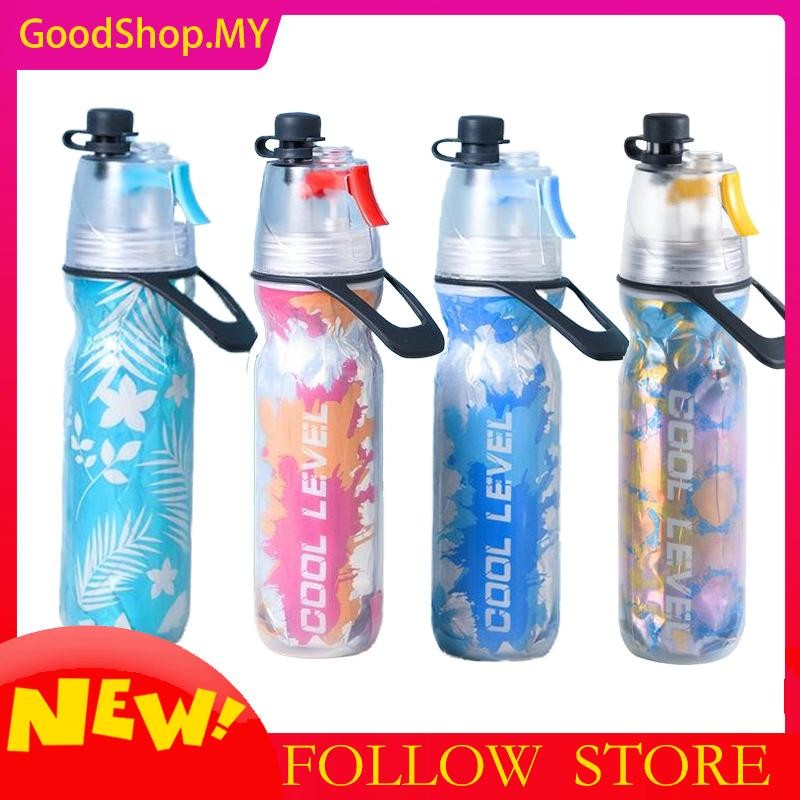 2025 แบบพกพาเป็นมิตรกับสิ่งแวดล้อม วิชาพลศึกษา เย็นสเปรย์ถ้วยน้ํามัลติฟังก์ชั่ขวดน้ําขี่จักรยานถ้วยน้ําสองชั้น