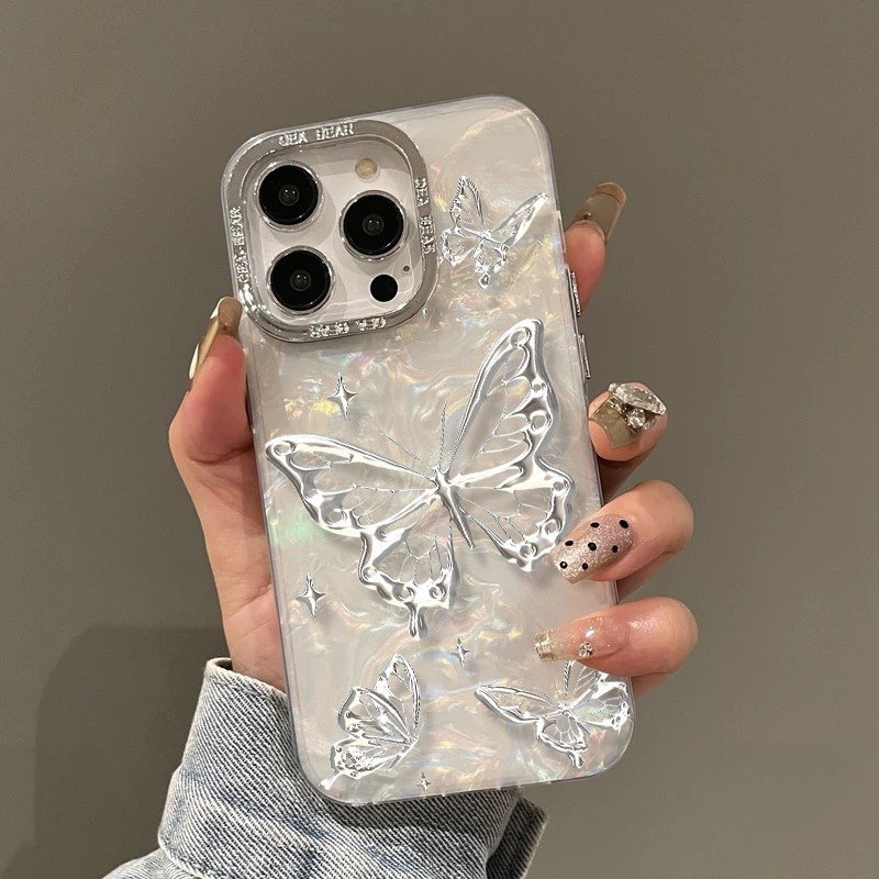 💖Stars💖เข้ากันได้ โทรศัพท์ไอโฟน iPhone 16PROMAX 15PROMAX 14PRO 11PRO 12 11 บุคลิกภาพ กรณีโทรศัพท์มือ