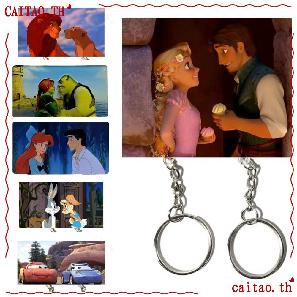 Citao ที่แขวน Wall Key Holder, การ์ตูนสร้างสรรค์ชั้นเก็บพวงกุญแจคู่, Kawaii Kawaii ตกแต่งบ้านสําหรับคนรักของขวัญ Key จี้