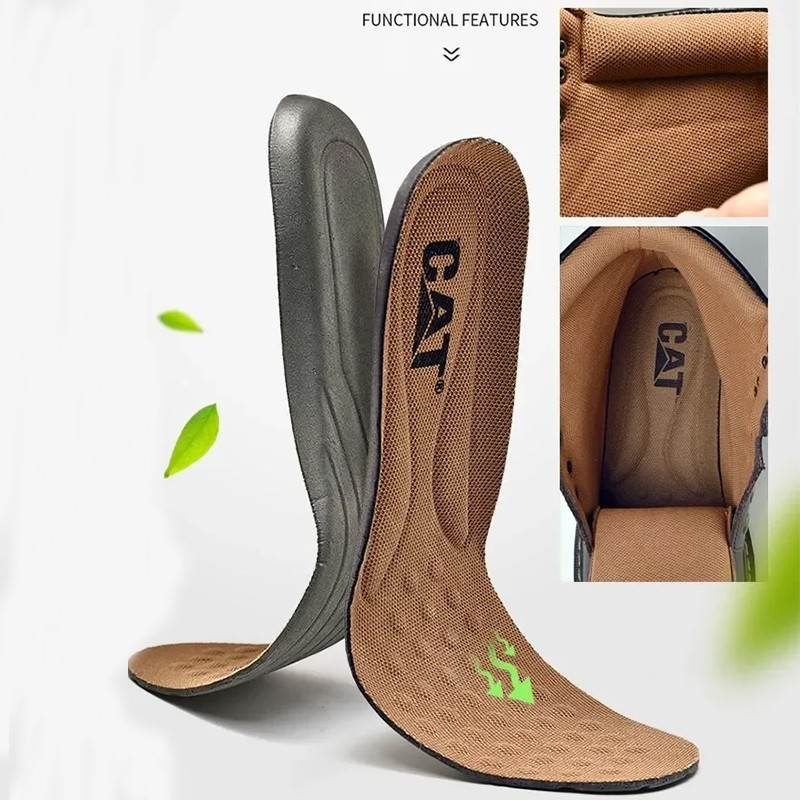 Caterpillar shoes รองเท้าบู๊ทนิรภัย รองเท้าหัวเหล็ก สีน้ำตาล/ดำไซส์ 38-46