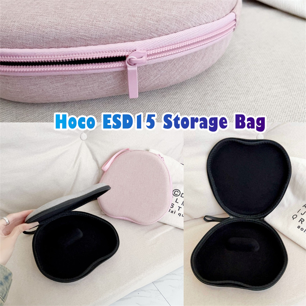 imamuraFor Hoco ESD15 เคสหูฟัง Simple Blue ชุดหูฟัง Earpads Storage Bag Casing Box