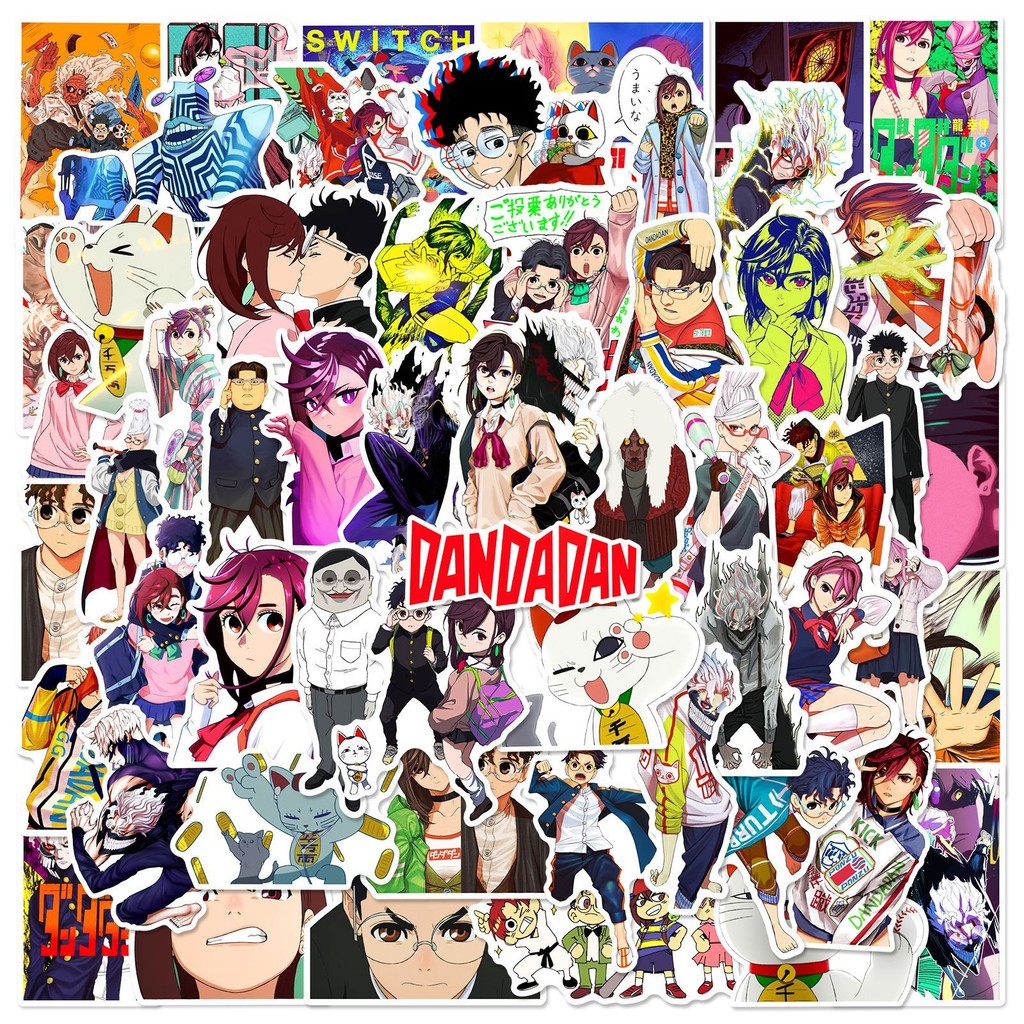 พร้อมส่ง DANDADAN ดันดาดัน anime JAPAN sticker สติกเกอร์กันน้ำรูปแบบที่แตกต่างกัน 60ชิ้น