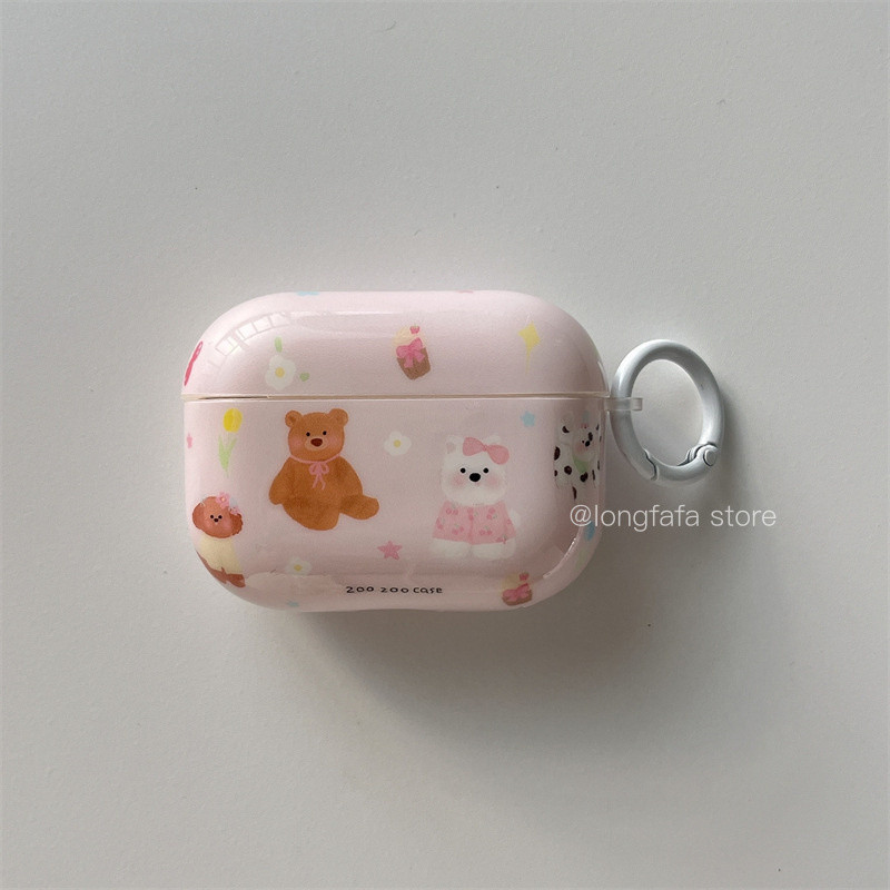 เคสที่เรียบง่ายและชัดเจนเหมาะสำหรับ Apple airpods Pro2บลูทูธไร้สาย3 4 1/2หูฟังแขน3รุ่นซิลิโคนการ์ตูนน่ารัก