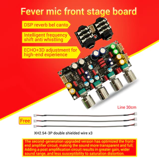 PCBFUN ZK AMP ปรีไมค์คาราโอเกะ แอมป์จิ๋วคาราโอเกะ ปรีไมค์แอมจิ๋ว ไมค์โครโฟน พรีเอฟเฟคบอร์ด DSP