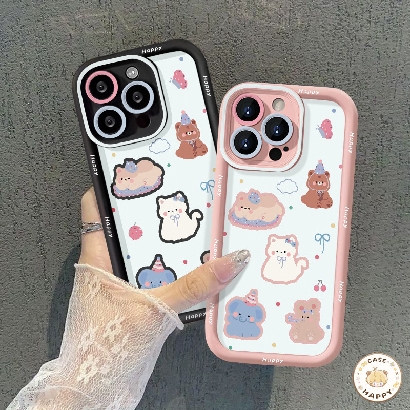 เคส Infinix Smart 8 5 7 6 Tecno Spark GO 20 10 Hot 40i 10 30i 30 11 12 9 Play Note 30 40 จุดกลมสี ลูกสุนัขลูกแมวน่ารัก โ - รูปที่ 7