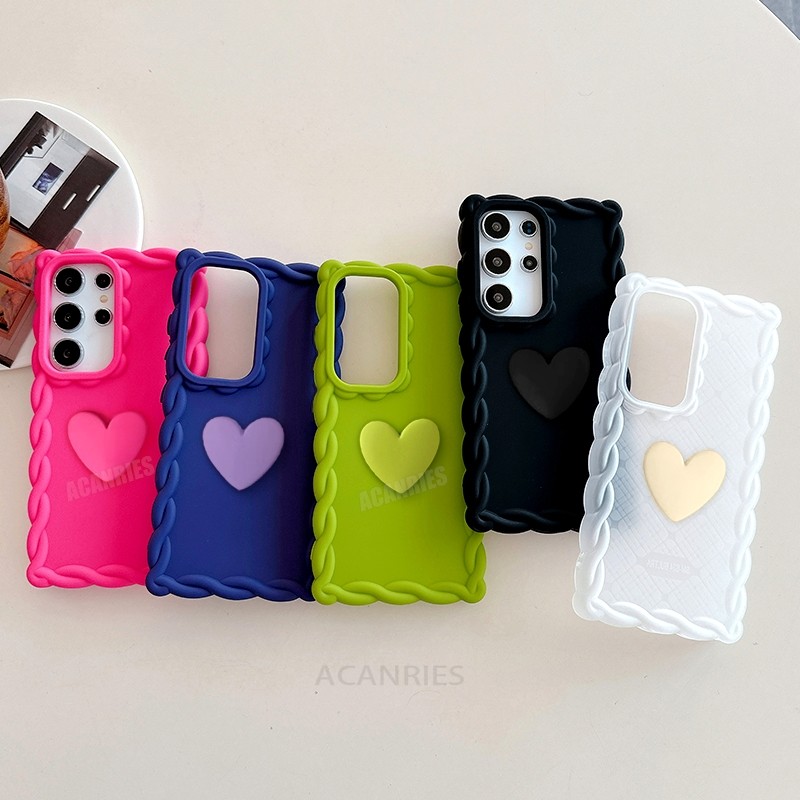 SAMSUNG เคสซิลิโคนสําหรับsamsung Galaxy S24 Fe S25 Plus Ultra A16 A15 A25 A35 A55 A14 A54 5Gกันกระแทกปกอ่อน