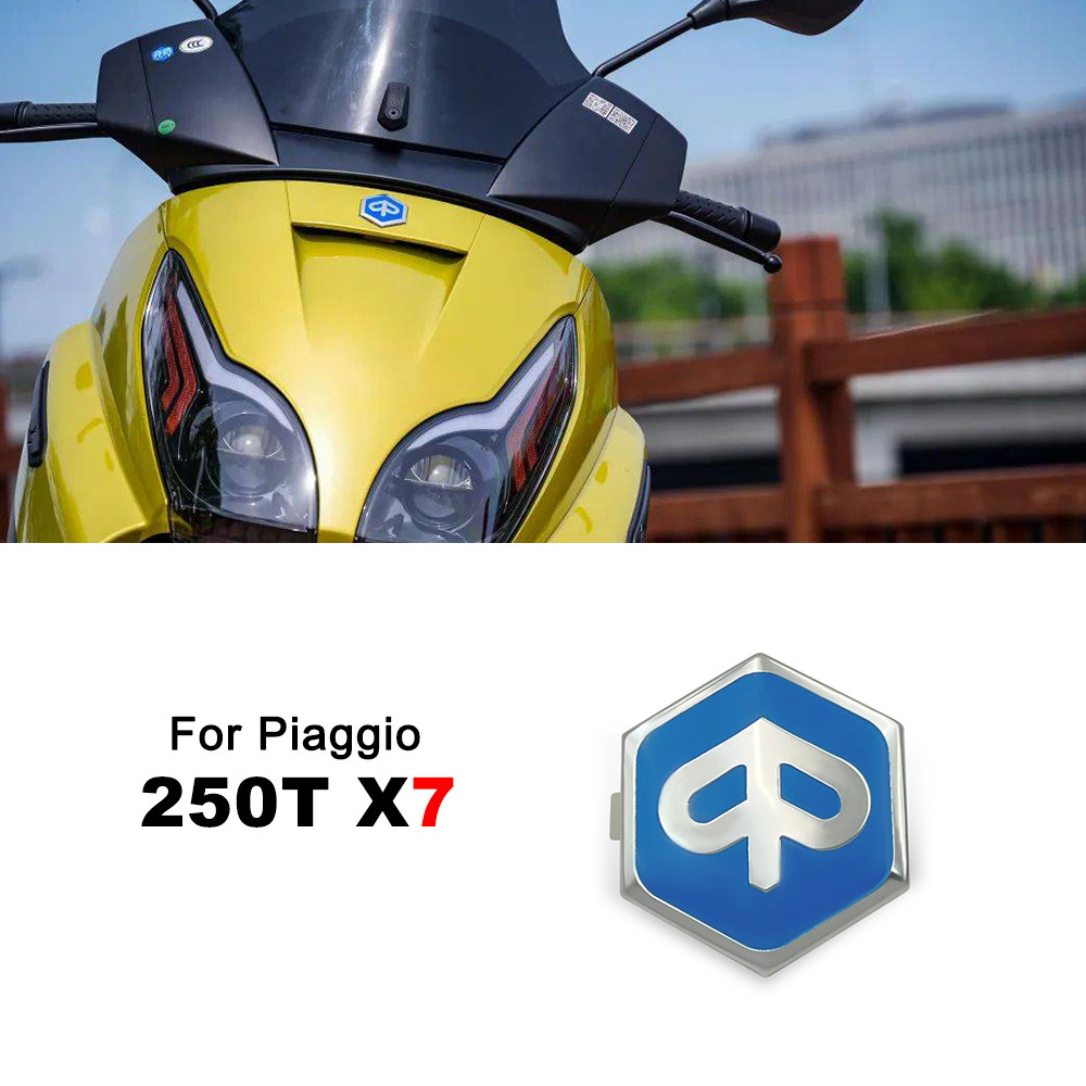 รถจักรยานยนต์ 3D Emblem โลโก้สติกเกอร์ตกแต่งรูปลอกสําหรับ PIAGGIO BYQ250T X7