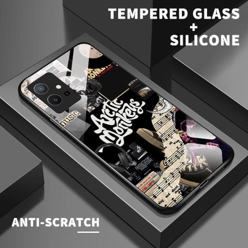 เหมาะสำหรับ VIVO Y75 5G Y75 4G Y75S Y72 Y73 Y76 Y7s Y85 Y89 กรณีโทรศัพท์แฟชั่นเคส Fashions Music The