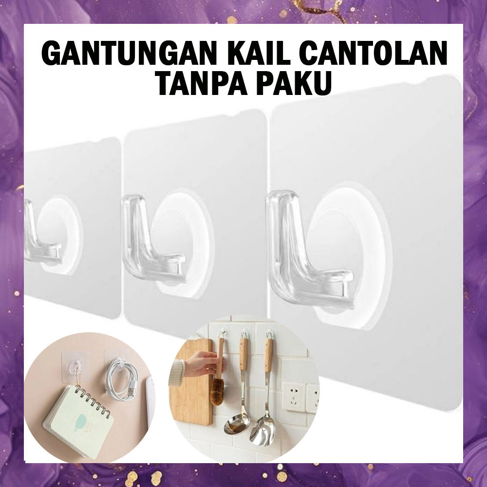 GANTUNGAN (SBA) Hook Hanger Bag Hook Wall Hook HK1103M2