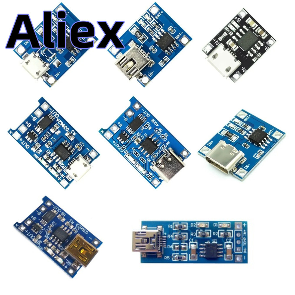 5v MINI Micro USB 1A 18650 TP4056 แบตเตอรี่ลิเธียมชาร์จบอร์ดพร้อมโมดูลชาร์จป้องกัน