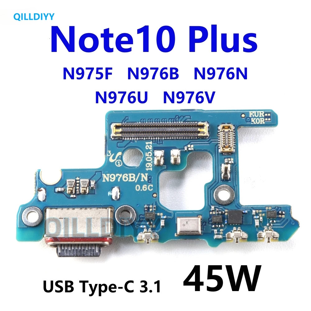 1pcs USB Dock Connector ชาร์จพอร์ต Flex สําหรับ Samsung Galaxy หมายเหตุ 10 Plus N975F N976B N976N N9