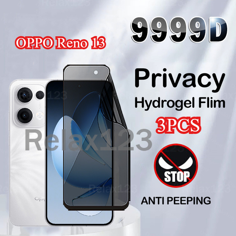 3pcs สําหรับ OPPO Reno 13 5G Reno13 OPPO 5G OPPO Reno13 5G Anti-ความเป็นส่วนตัวฟิล์มไฮโดรเจลสําหรับO