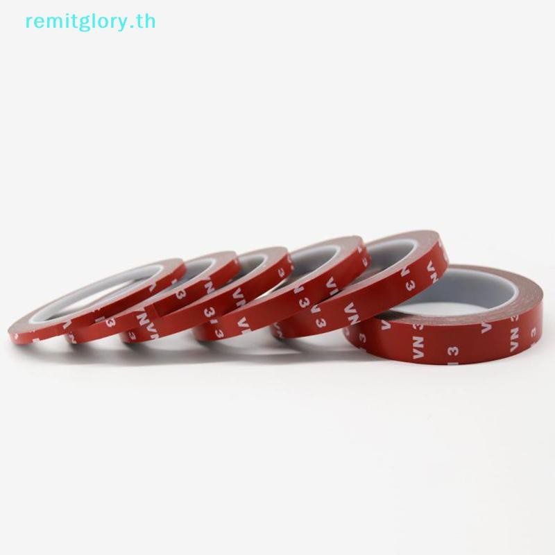 Remitglory 3 เมตรเทปสองด้าน Strong ถาวรอะคริลิคโฟมเทปกาวสติกเกอร์สําหรับรถยนต์บ้านในร่มอุณหภูมิสูง TH