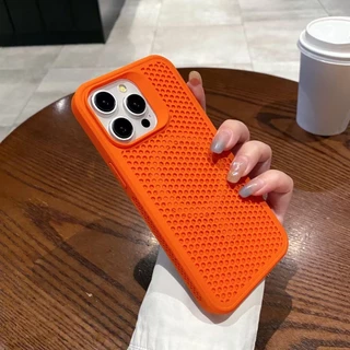 Minimal การกระจายความร้อนตาข่ายระบายอากาศเคสโทรศัพท์แม่เหล็กสําหรับiPhone 11 14 16 Pro Max 15 12 13 Pro Max Plus