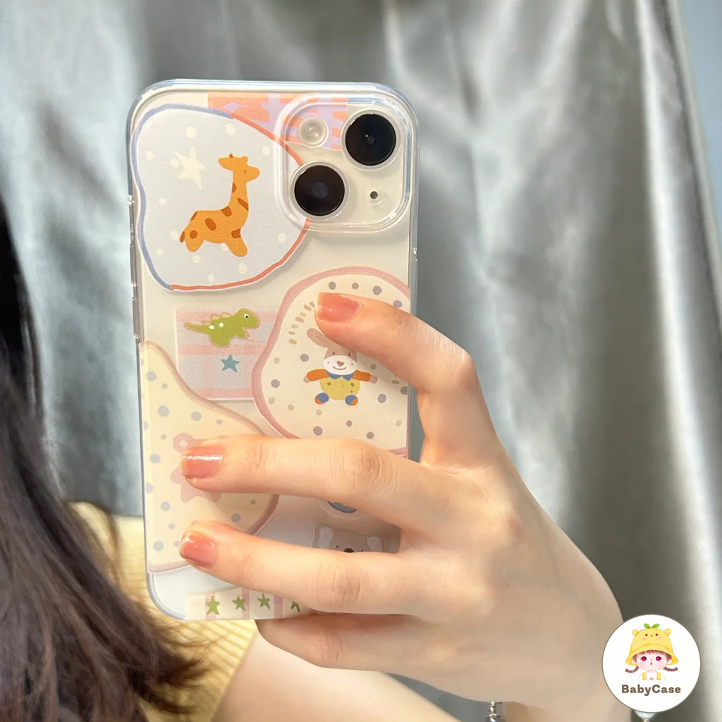 เคส Oppo A16 A38 A17 A7 A15 A58 A74 A16E A3S A54 A52 A77 A57 A16K A17k A76 A9 A31 A53 Reno 8T 5 6 สัตว์ตลกน่ารักปกคลุม - รูปที่ 4