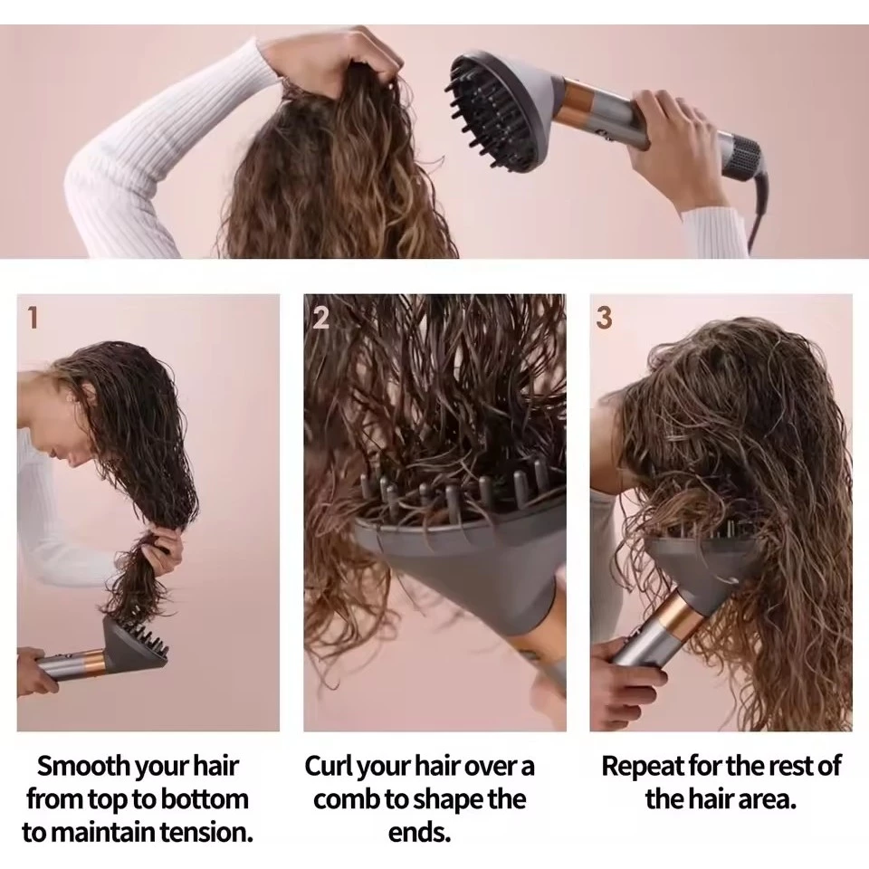 ใช้งานร่วมกับ Dyson Curling irons เครื่องเป่าผม HS01 HS05 HS08 Curling irons อะแดปเตอร์หัวฉีดสไตล์ก่อนอุปกรณ์เสริมอเนกประสงค์
