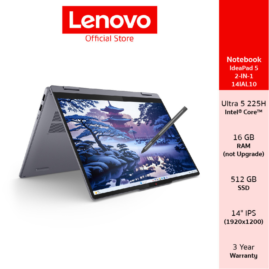 Lenovo IdeaPad 5 2-IN-1 14IAL10(83KR0018TA)Notebook Intel Ultra 5 255H 16GB SSD 512GB 14" IPS Pen & 