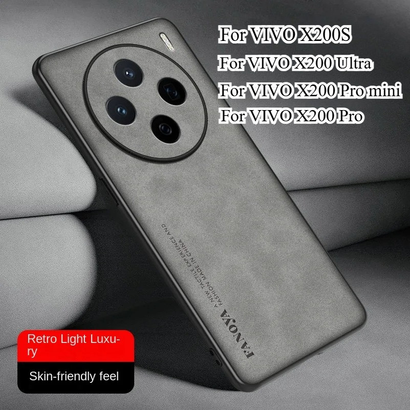 สําหรับ VIVO X200 Ultra X200S Plain Skinsheep หนังสําหรับ VIVO X200 Ultra X200 Pro Mini กันกระแทกเลน