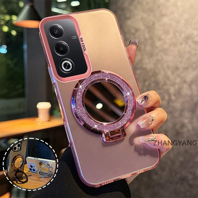 สําหรับ OPPO A3 Pro 5G Clear กรณีหนาชุบซิลิโคน ShockProof เคสโทรศัพท์ CCCCA12