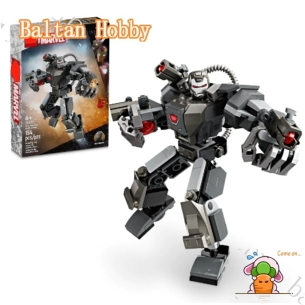 Baltan Hobby HN5X เข้ากันได้กับซูเปอร์ฮีโร่ The Avengers 76277 War Machine Mech Armor ES1 Building b