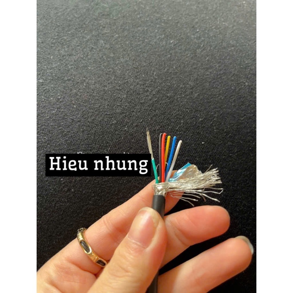 ไฟสัญญาณแกน 6 สายพร้อมเข็มป้องกันการรบกวน 6x0.22 - 6x0.3. 6 คอร์ 0.22 6 คอร์ 0.3