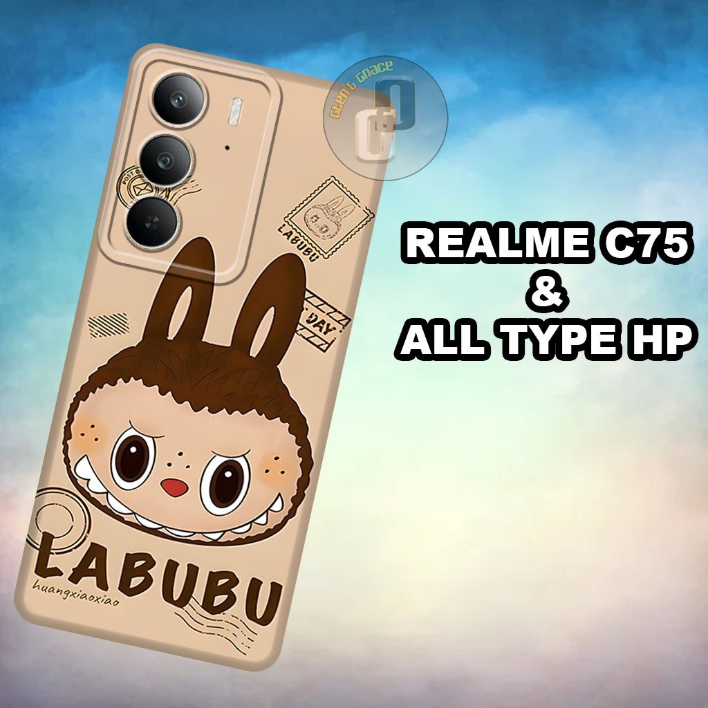 HP G57 - REALME C75 Softcase ใหม่ล่าสุด 2024 - วัสดุยางยืดหยุ่น - CUTE Motif - ซิลิโคนยืดหยุ่น - ปลอ