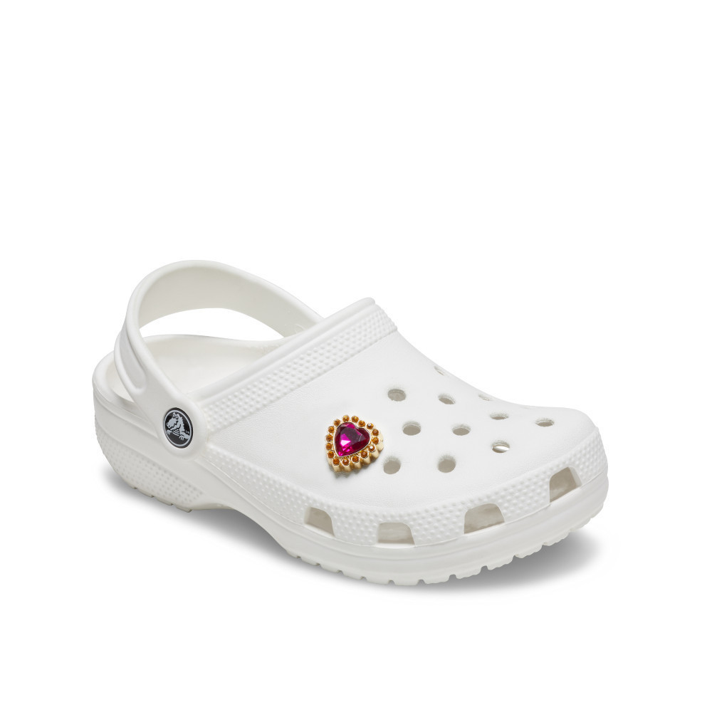 CROCS ตัวติดรองเท้า JIBBITZ™ PINK STUDDED HEART รุ่น 10014197
