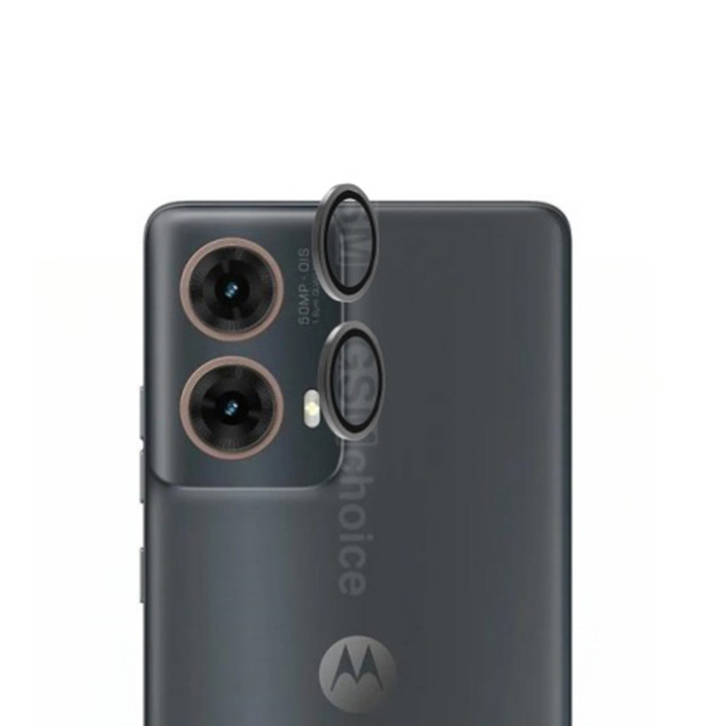 กระจกป้องกันกล้องด้านหลังสําหรับ Motorola Moto G85 แหวนโลหะตัวป้องกันกล้องสําหรับ Moto G85 เลนส์ฟิล์