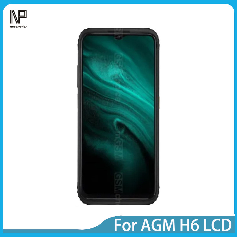 สําหรับ AGM H6 จอแสดงผล LCD หน้าจอเซ็นเซอร์กระจกแผงเลนส์เปลี่ยนกระจก