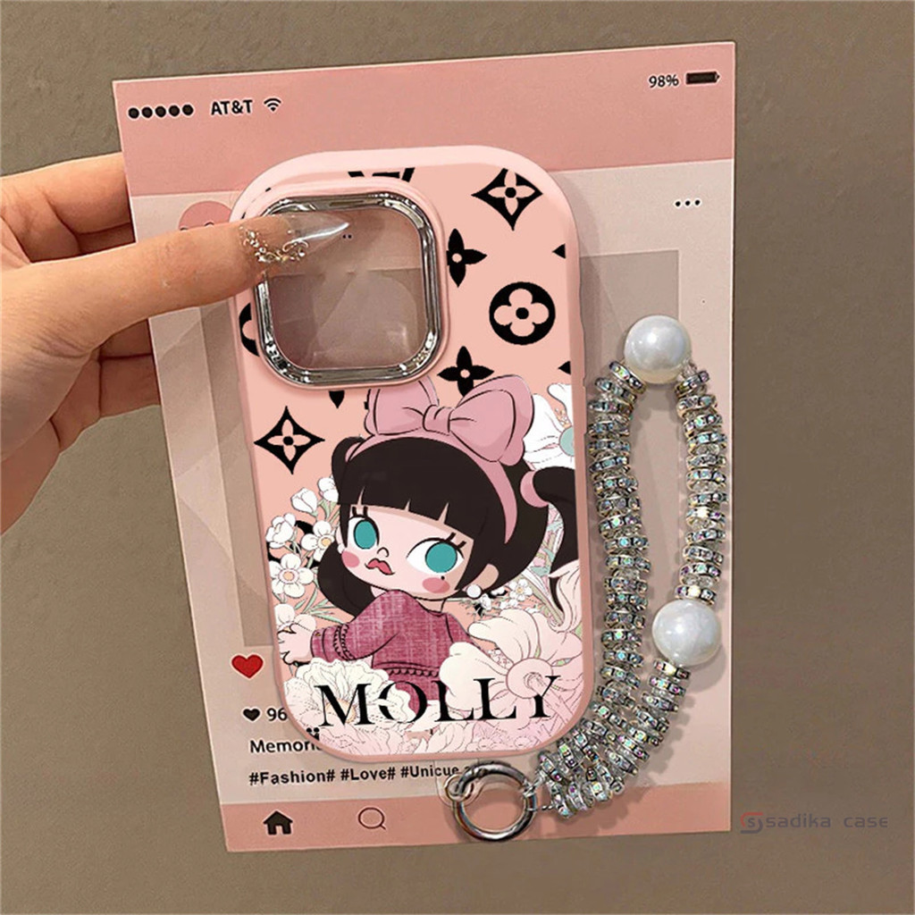 เคสไอโฟน การ์ตูนสาวน้อย สำหรับ IPhone 11 15 16 13 12 14 Pro Max XR X XS Max 7 8 15 Plus เคส IPhone เคสไอโฟน 13 11 16 15