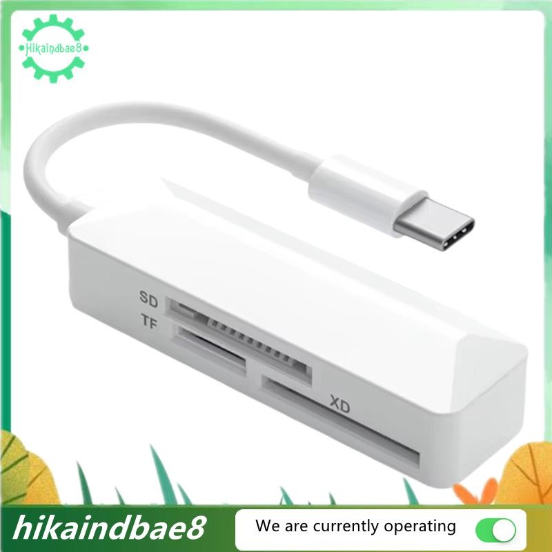 [hIkAi] เครื่องอ่านการ์ด XD TFSD Card Reader Convertert สําหรับโทรศัพท์แล็ปท็อป
