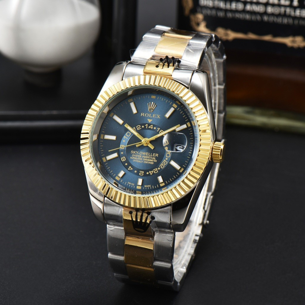 CGUA _ mm Car Series นาฬิกาผู้ชาย ROLE Dual Time Zone _ 42 Mechanical Watch Movement คอลัมน์ gio AAA