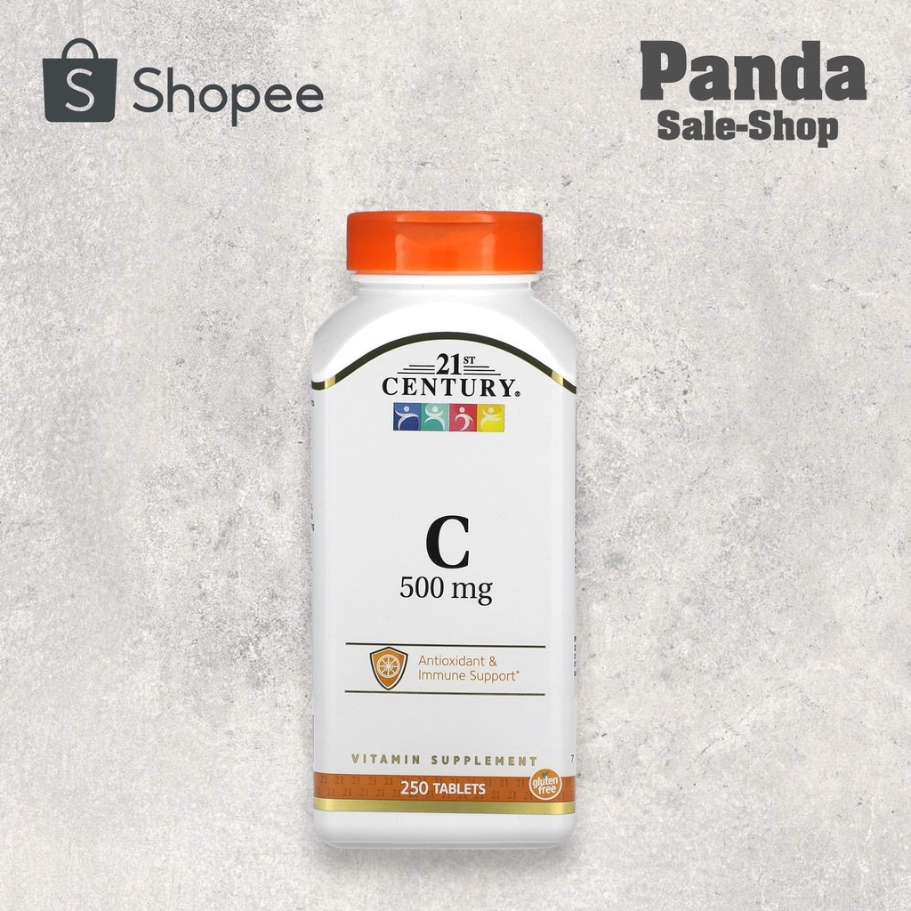 📢พร้อมส่ง 🔔  21st Century, Vitamin C, 500 mg, 250 Tablets