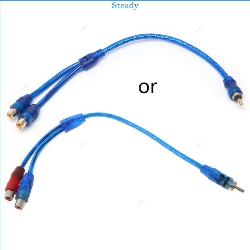 Stedy Car MP3 o RCA 1 Male to 2 Female Y Splitter Cable Adapter Cord