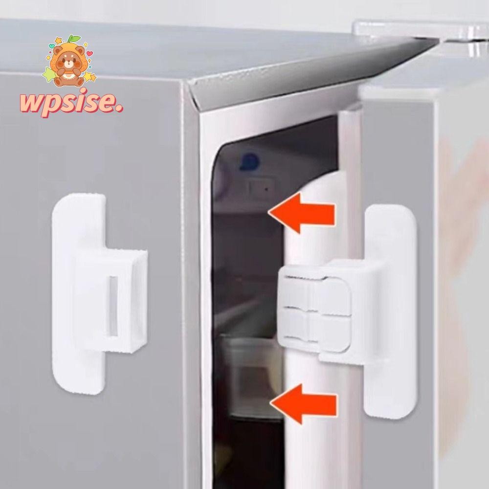ล็อคความปลอดภัยของเด็ก WPSISE, ล็อคตู้เย็นป้องกันการเปิดสีขาว, หัวเข็มขัดปิด ABS