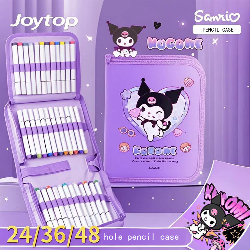 Sanrio Kuromi Melody Marker Pen Storage Bag Art Supplies Drawing Brush Pen Holder Office School