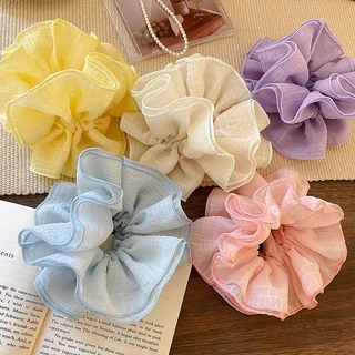 ผู้หญิงที่มีสีสันขนาดใหญ่เชือกผมพองผมผูก ยางรัด เครื่องประดับผม
