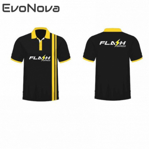 แฟลชเอ็กซ์เพรส เสื้อโปโลแขนสั้นสำหรับคนส่งของ เสื้อยืดผ้าระบายอากาศและดูดซับความชื้นสำหรับเจ้าหน้าที่จัดส่ง แห้งเร็วและเย็นสบาย