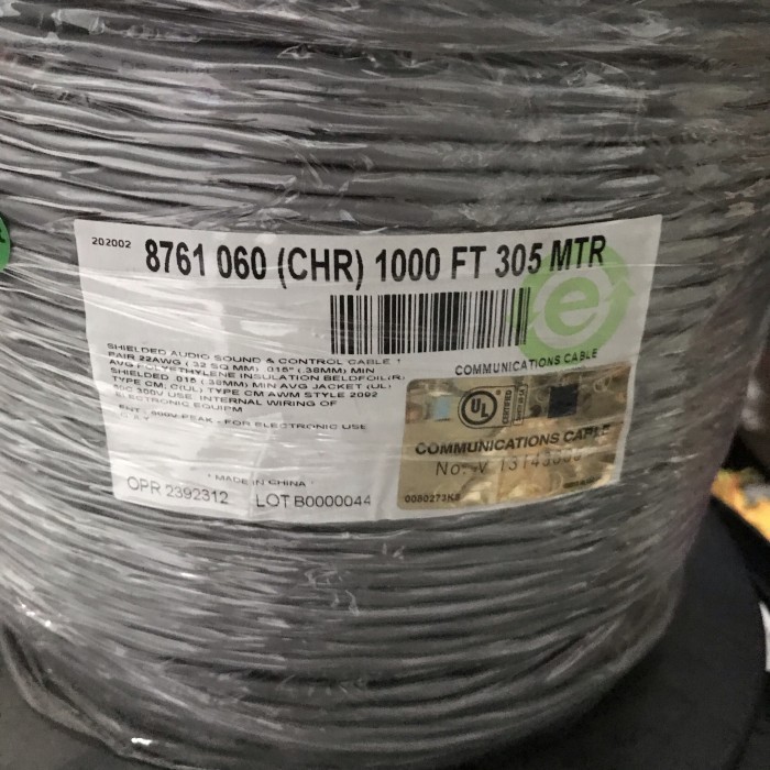 Belden 8761 1 คู่ AWG 22 สายราคาต่อเมตร Shielded สายเดิม