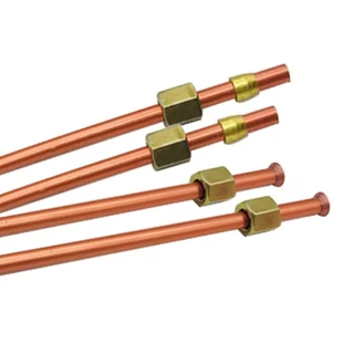 SWEE 1 ชิ้นความดันบรรเทาวาล์วหลอด,อลูมิเนียมทองแดง-plated Bendable Air Compressor ไอเสียหลอด,ทนทาน 200/400/600/800 มิลลิเมตร Air Line ท่อฮาร์ดแวร์เครื่องมือ