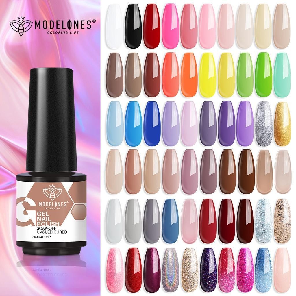ยาทาเล็บเจล โมเดลวัน สีนู้ด ยูวีเจล เทอร์เมชั่น เชมเล็ต โซค อาย ยาทาเล็บ 7ml ทําเล็บ