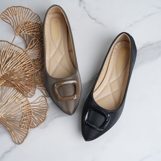 [HOT] Peter Keiza Flat Shoes Wanita Elegan Kekinian Korean Style PAS6-03