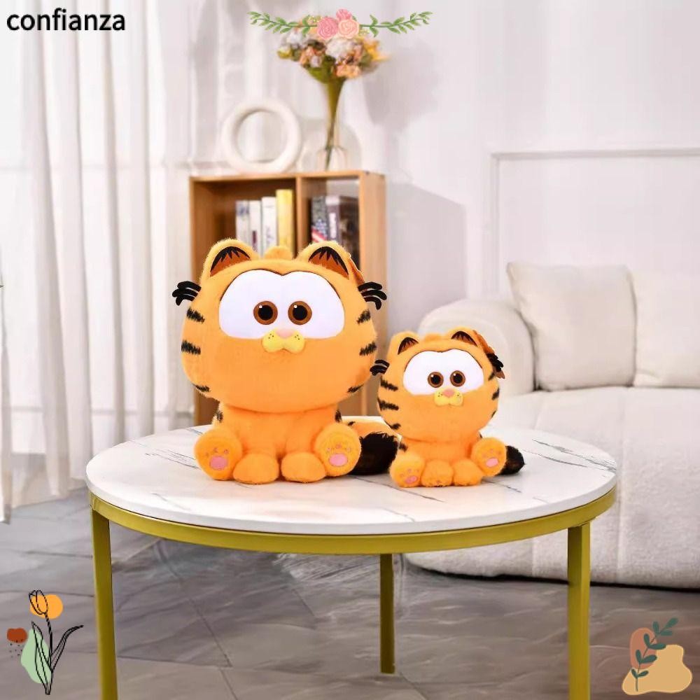 Confianza อะนิเมะพวงกุญแจ,ของเล่นแขวนเครื่องประดับ Garfield ตุ๊กตาพวงกุญแจ,น่ารัก PP ผ้าฝ้ายของขวัญ Key แหวนกระเป๋าตกแต่ง