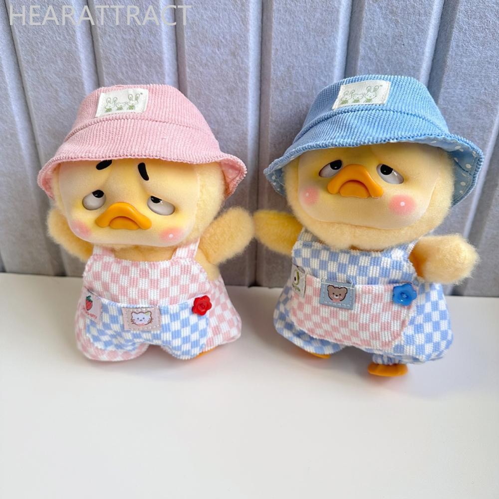 Hearattract [เฉพาะเสื้อผ้า] 4 ชนิดสําหรับ 15 ซม.เป็ดอันโนหยิงสําหรับชุดขึ้นเป็ดตุ๊กตาชุดเสื้อผ้าเด็กอุปกรณ์เสริมเป็ดสีเหลืองขนาดเล็กตุ๊กตาเสื้อผ้า D8S2